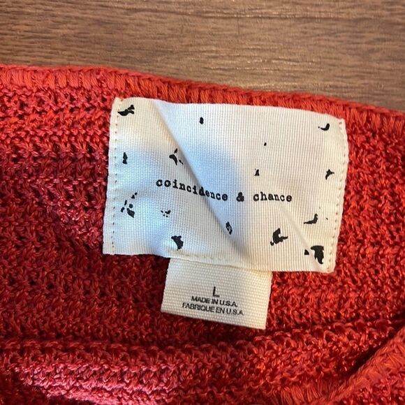 Coincidence & Chance Orange Easy Stitch Pullover - Picture 4 of 8